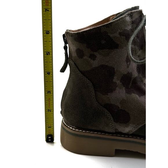 Comfortiva Renny Army Green Camo Suede Boots Womens Size 7M Back Zip New $146 - Picture 8 of 11